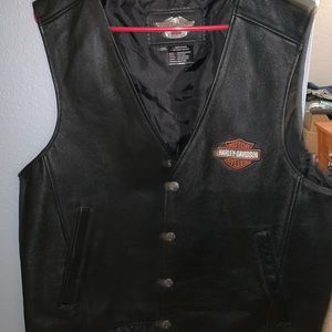 Men’s Harley-Davidson leather vest